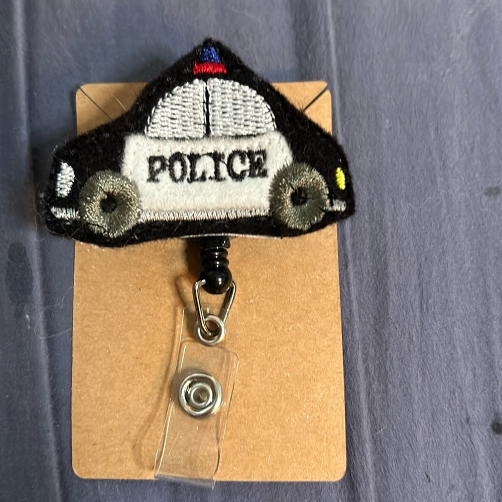 Police badge reel